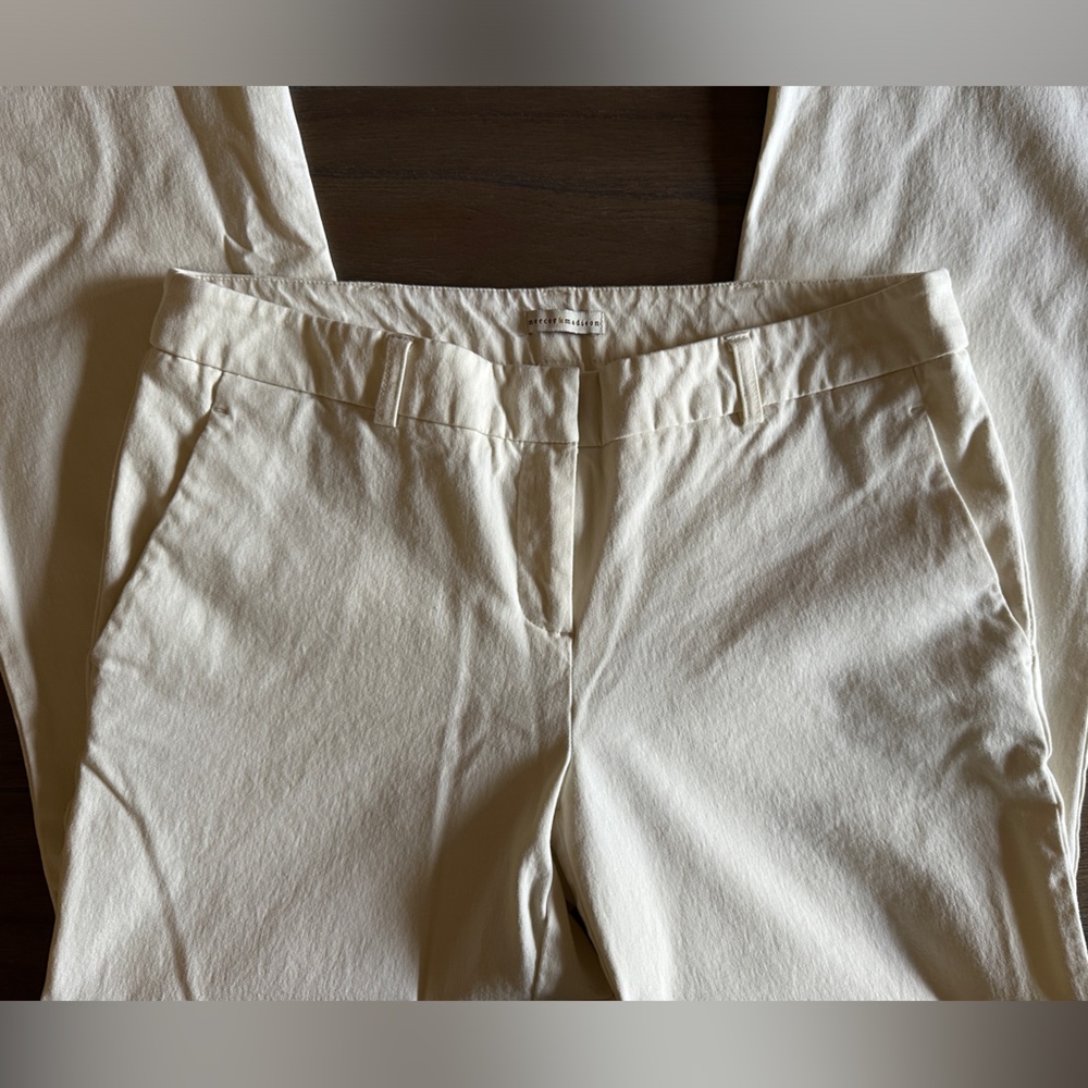 Mercer and Madison straight leg off white pant
